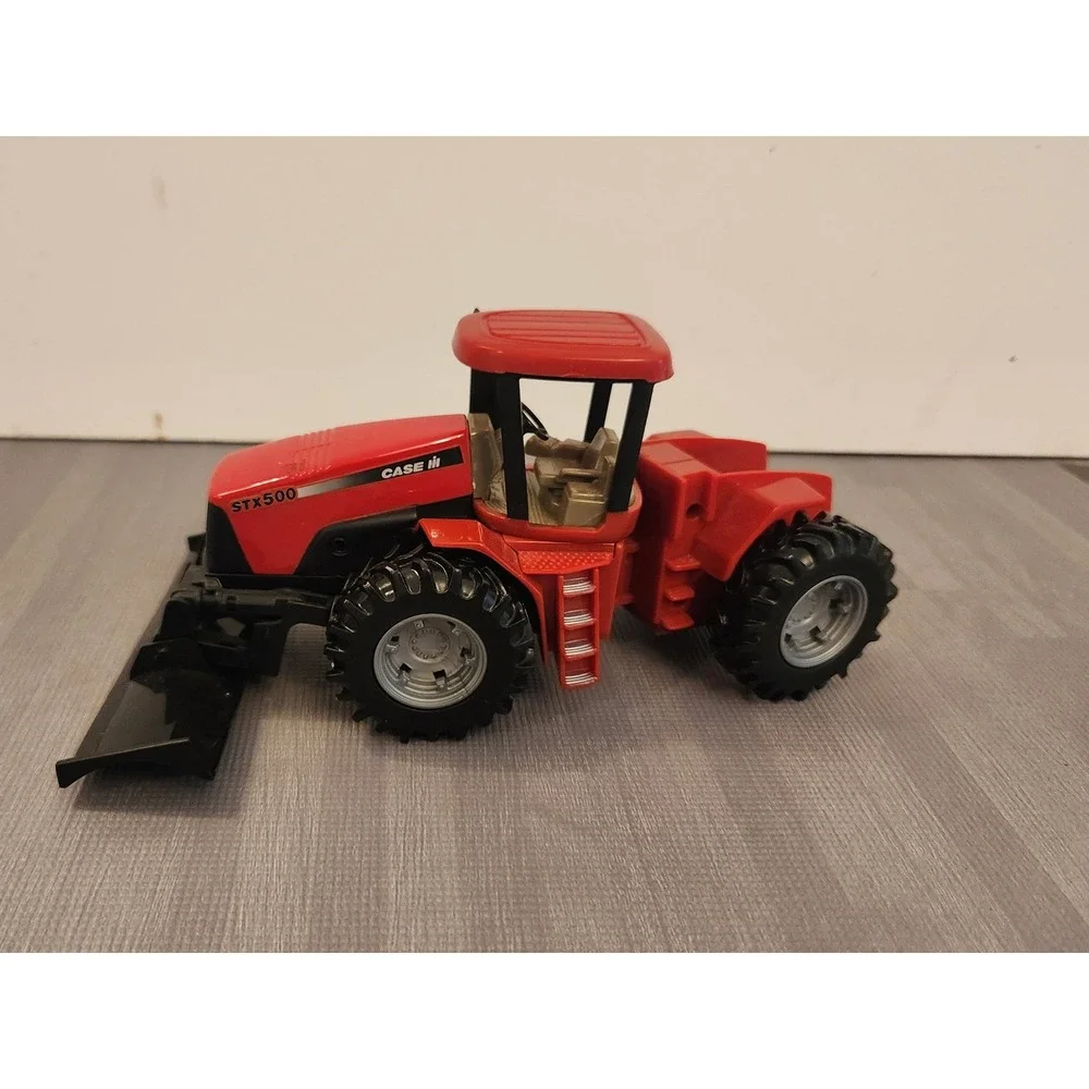 Case IH STX500 Steiger 4WD Tractor Toy with Front Blade Red Agricultural Model